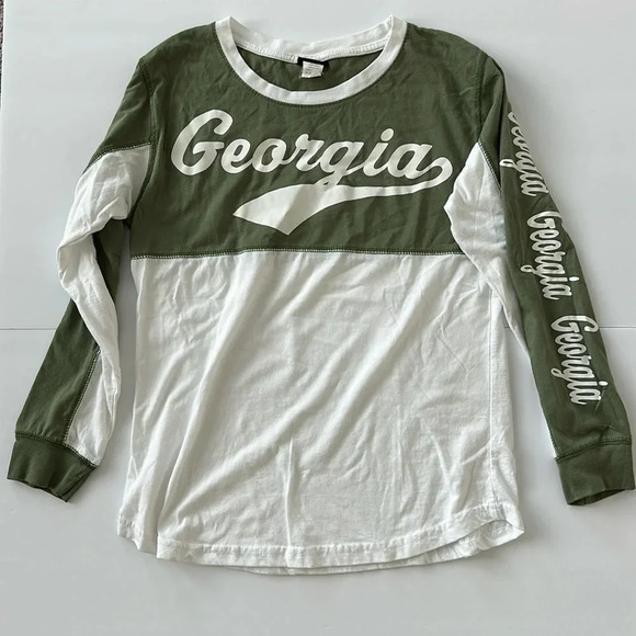 Rue21 Olive Georgia Shirt Sz S - Picture 1 of 4